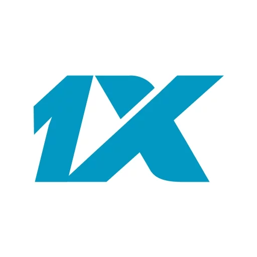 Логотип 1X голубого цвета